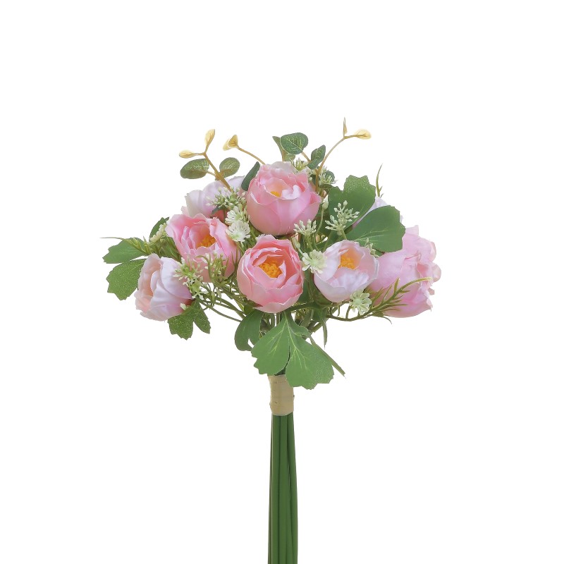 Inart Μπουκέτο Λουλουδιών Pl Ανοικτό Ροζ Υ36