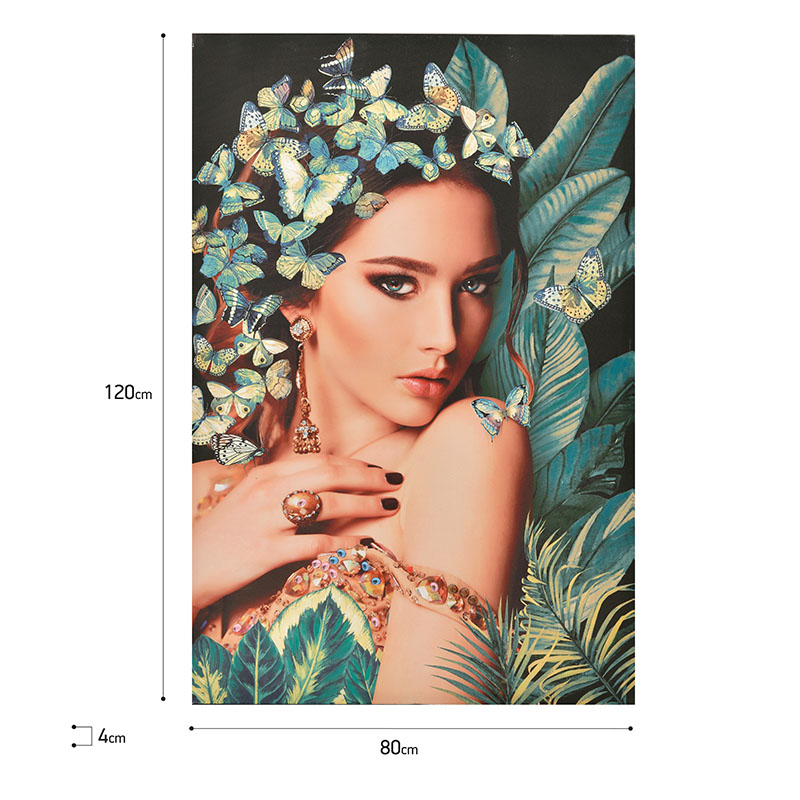 Πίνακας Καμβάς Γυναικεία Φιγούρα 80x120Εκ