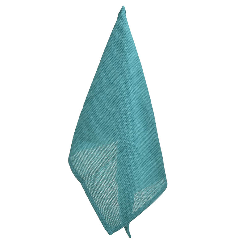 Πετσέτα Κουζίνας Βαμβακερή Μπλε/Πρασινο/Λευκο Με Σχέδια 40x60εκ Inart