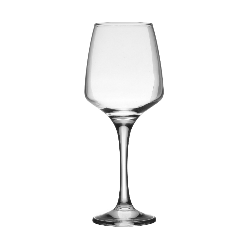Ποτήρι Κρασιού Γυάλινο Διάφανο S/6 330Cc Φ8x20 Click